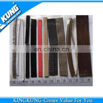 Varicolored exquisite PVC strips for shoes, Retro style woven's PVC strips