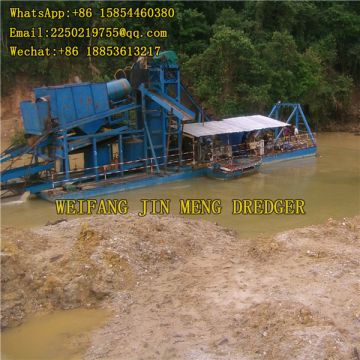 River Dredging Equipment Bucket Chain Gold Dredger 200 Cubic Meters Heavy Duty