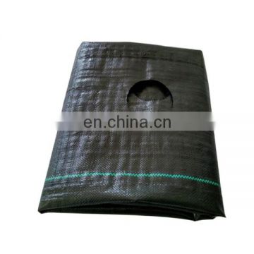 Black pp strong anti root mat,plastic weed control mat,water permeable woven fabric cloth