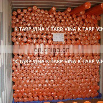 Orange 130GSM ready made Pe tarpaulin K tarp Vina, made in Vietnam