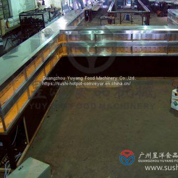 Conveyor for food hot and cold double-layer preservation equipment: michaeldeng@gdyuyang.com