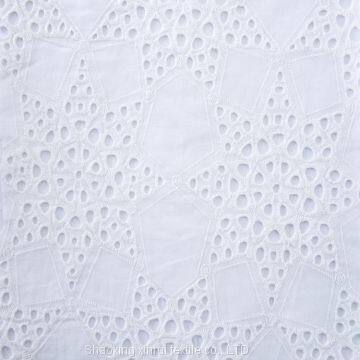 African 100% Cotton Guipure Schiffli Lace Embroidery Fabric photo-3