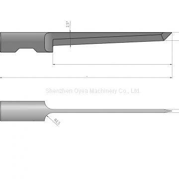 Multicam Flat Point Single Edge ROUND SHANK KNIFE BLADES Ø6 photo-5