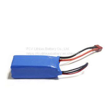 703562 11.1в 1300 мА.ч Круглый аккумулятор литий-полимерный 25С для радиоуправляемого квадрокоптера-дрона photo-2