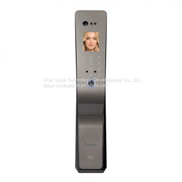 smart full-automatic  facial recognition  fingerprint password door lock