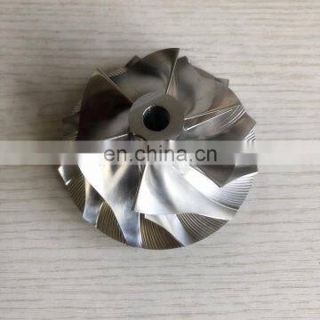 RHG8V 62.39/87.00mm 6+6 blades Turbo milling/Aluminum 2618/billet compressor wheel