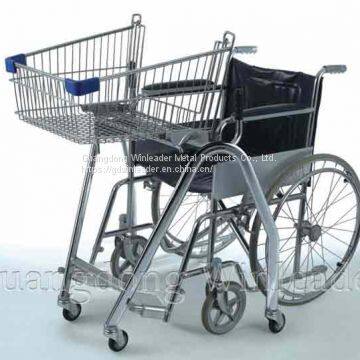 YLD-BT065-1S Airport Shopping Trolley   plastic wheeled shopper   wheeled shopper factory