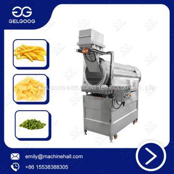 Food Snacks Peanut Bean Seasoning Coating Machine / Flavor Coating Mixing Machine