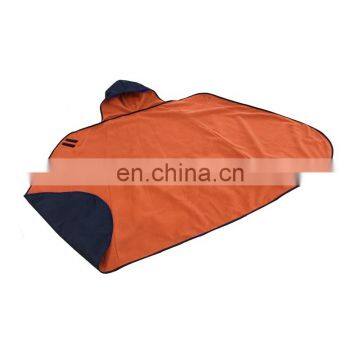 Multi-purpose Adult Waterproof Hooded Blanket Poncho With Polar Fleece Lining photo-3
