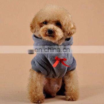 Popular Dog Hoodie Plain Fleece Dog Clothing Pet Garment Warm Dog Sweater Coat photo-5