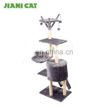 Proveedor China Sisal Plush Fabric Scratch Climber Post Perch Cat Tree photo-6