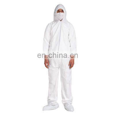 Disposable PP PE Non Woven Non-sterile Ppe Personal Safety medical protectiecoverall Single Use isolation Hazmat Suit Coveralls