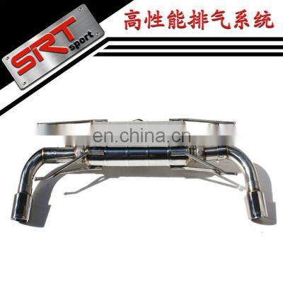 Super Racing Tailpipe Auto Exhaust System for Mazda Axela Exhaust Mufflers Cat Back With Quad Double Tip