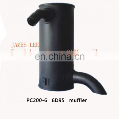 PC200-6 6D95 excavator engine muffler 6735-11-5530