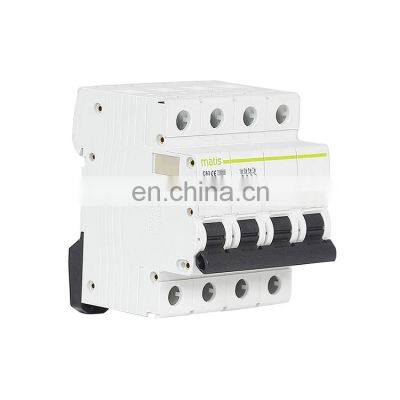 High quality safe material durable Matis MM50H-4P 380V 50/60hz miniature electrical circuit breakers