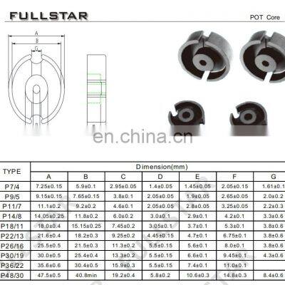 P36/22 Mn-Zn POT Ferrite Core Pot Transformer Core For POT Core Inductor photo-2