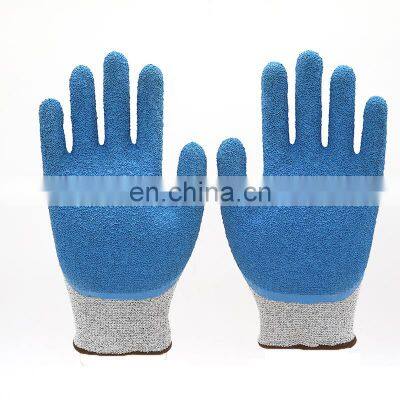 Excellent Grip Crinkle Latex Palm Coated Cut Resistant Hand Gloves photo-3