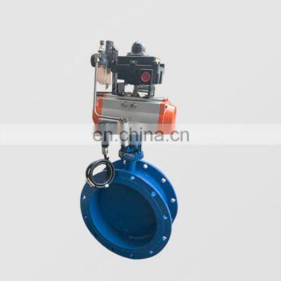 Flanged Valves Cast Iron Lug Flange Type Electric Butterfly Valve