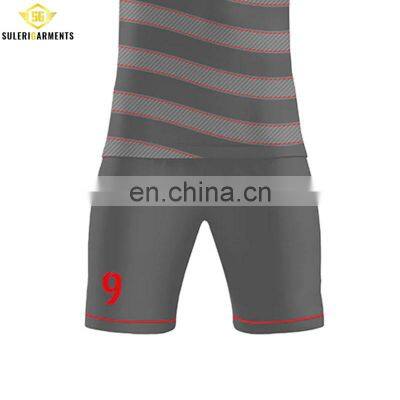 Latest Jersey Designs Soccer Uniform Custom Printing Logo Soccer Team Wear Set photo-5