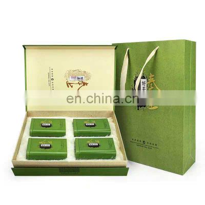 Custom color printing magnetic tea packaging gift box wholesale