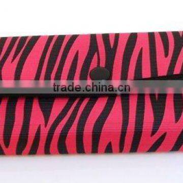 Hair Scissors Case Pink Zebra Skin Look