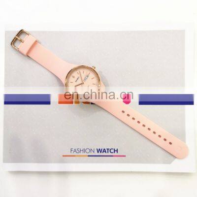 Pink Watches Skmei 1747 Custom Logo Women Silicone Strap Luxury Lady Quartz Watch