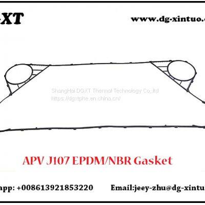 APV Equivalent Heat Exchanger FKM/Viton Gasket For J107 plate heat exchanger