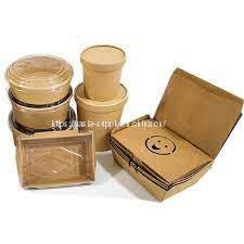 Eco friendly paper food containers wholesale cardboard soup bento boxes paper meal box