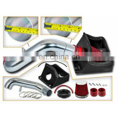 AOSU Red Cold Air Intake + Filter FOR 11-14 Ford F150 5.0L V8 Heat Shield