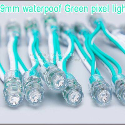 9mm 5V 12V Mini Led Pixel Light Green Color Waterproof Ip68 Lightings For Logo Signs photo-2