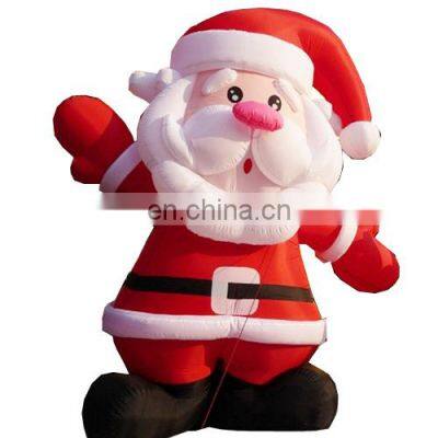 Christmas holiday inflatable floating santa claus inflatable xmas snowman merry go round for sale