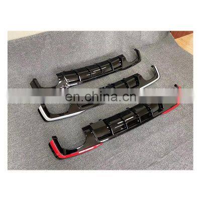 RS7 rear diffuser with exhause For Audi A7 C8 Diffuser for rear bumper High quality Facelift RS7 2019 2020 2021