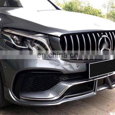 Runde PP Material WALD Style Bodykit Front Rear Bumper Upgrade GLC 43 63AMG For Mercedes-Benz X253 GLC200 GLC260 GLC300 Bodykit photo-2