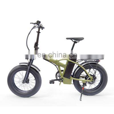 2022 48v 500w Big Power 20 Inch Folding Fat Tire Electric Bike/snow Ebike