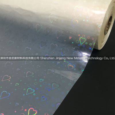 Bopp Heart Pattern Laser Film Holographic Film for Packaging photo-2