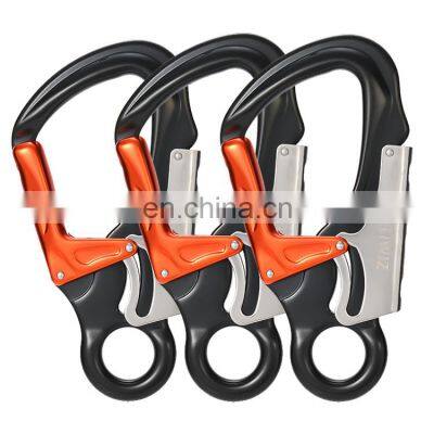 JRSGS Wholesale 35KN Mountain Climbing Swivel Clip Snap Safety Hook Clip Hook Outdoor CE Aluminum Carabiner 7110TN