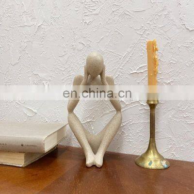 Creative Modern New Design Fancy Table Decoration Home Nordic Abstract Thinking People Ceramic Decoration for Office Home Decor photo-2