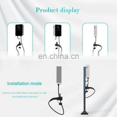 22KW Ac Car Charging Pile Level 3 7Kw Type 1 Cars Charger Point Wallbox Fast Electric Vehicle Ev Charging Station For Vehicles photo-4