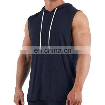 OEM Wholesale New Custom Hot Sale Gym Men Sports Training Fitness Gymwear Weightlifting Athletic Sleeveless Pullover Hoodies