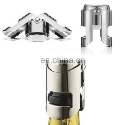 New Arrival 2022 Metal Engraving Unique Stainless Steel Personalized Bottle Wine Stopper Custom Logo photo-3