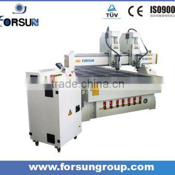 Metal cutting machinery with double heads /Two heads aluminum/copper cnc router FS1530A-2H                        
                                                Quality Choice