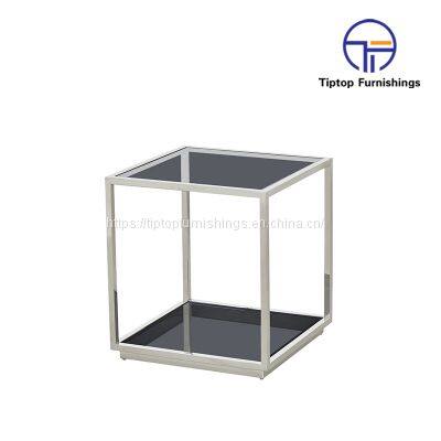 Interior Home Decoration Laptop Stainless Steel Different Tray MDF Center Table White Wood Coffee Table Sofa Side End Table photo-2