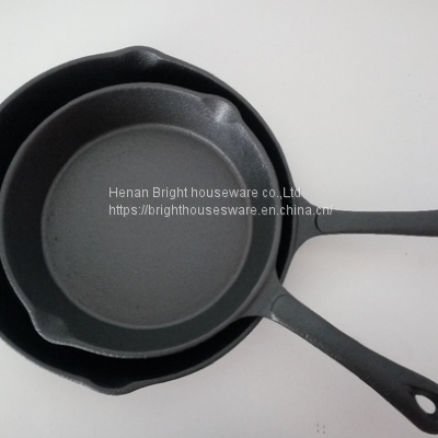 Hot selling cookware kitchenware non stick light weight cast iron frying pan set cookware Pre-seasoned Wholesale Practical Cookware Set Cast Iron Frying Pan