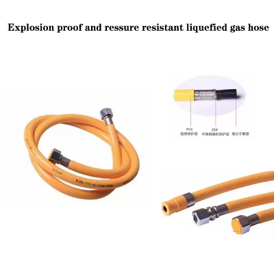 Thickend Explosion Proof Metal Armored Gas Pipe Stove Pipe Resisitant Liquefide Gas Pipe Hose photo-3