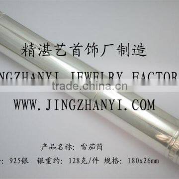 Silver Cigar Tube,925 Silver Cigar Tube