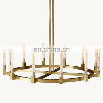 Lamp nordic modern designers glass handing chandelier pendant light for home bedroom kitchen table CANNELLE round chandelier