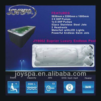 2023 Hot Selling 5.7M Swim SPA Above Ground Swimming Pool Outdoor With 4 Seating photo-3