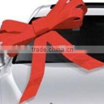 2014 Hotsales 30" PVC Big Car Bow/HOT Red PVC Butterfly Bow for Car Decoration