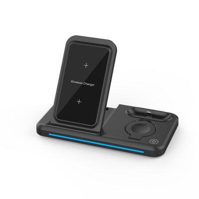 3 In 1 Multi-Functional Charging Station 3 En 1 3 En 1 Wireless Charging 3-In-1 Foldable Travel Wireless Charger