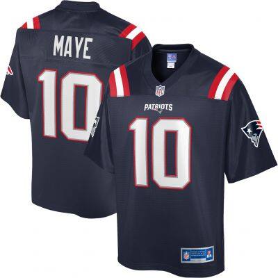 NFL Men's Drake Maye Navy New England Patriots Team Player Jersey photo-1